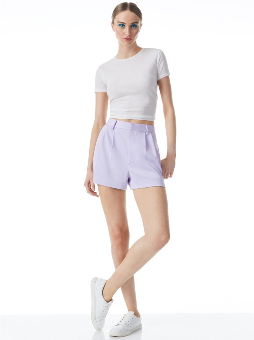 Alice + Olivia CONRY PLEATED CUFF SHORT